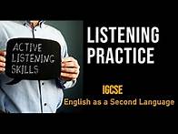 Video thumbnail for Listening Practice | IGCSE ESL | English as a Second Language | 2024 Tests | 0510 | 0511 | 0993