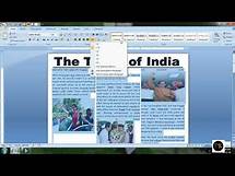 Video thumbnail for How To Create Newspaper in Ms Word