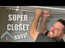 Video thumbnail for How to install super strong closet, double bar closet shelf