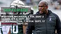 Video thumbnail for Michigan State football: Spartans' 2022 schedule