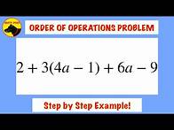 Video thumbnail for Order of Operations (With Combining Like Terms!)