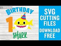 Video thumbnail for Shark 1St Birthday Svg Free Cut File for Cricut