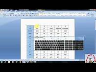 Video thumbnail for Shortcut key to Select Entire Row, Column & Table in Word