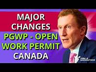 Video thumbnail for Changes Explained! PGWP - Open Work Permit for International Students who Study in Canada -IMPORTANT