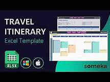 Video thumbnail for Excel Itinerary Template | Travel Planner in Excel | Organize Your Whole Trip