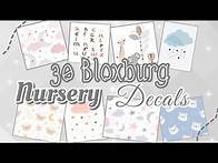 Video thumbnail for 30 Bloxburg NURSERY Decals!|SiimplyDiiana