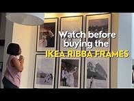 Video thumbnail for How to Hang the IKEA Ribba Picture Frames - What size picture fits the IKEA Ribba Frames