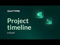 Video thumbnail for How to create a project timeline in Excel