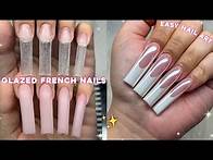 Video thumbnail for GLAZED FRENCH POLYGEL NAILS✨ BEGINNER FRIENDLY POLYGEL APPLICATION & EASY NAIL ART! | Nail Tutorial