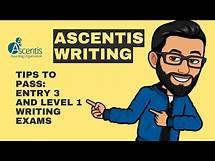 Video thumbnail for Pass your Ascentis Writing Exams at Entry 3 and Level 1 (ESOL) with a smile 😁