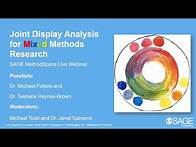 Video thumbnail for Joint Display Analysis for Mixed Methods Research