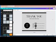 Video thumbnail for Design a digital thank you card for a business in Canva.