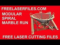 Video thumbnail for Laser Cut Modular Spiral Marble Run Instructions and Free Cut Files