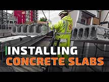 Video thumbnail for Precast Hollow Core Concrete Slabs | How to Install Concrete Slabs! - FULL CONSTRUCTION PROCESS
