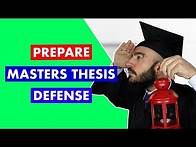 Video thumbnail for How To Prepare For Your Master's Thesis Defense | Top 7 Tips For Master's Thesis Defense