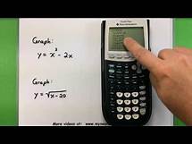 Video thumbnail for Basic Math - Graphing with a Ti-83 or Ti-84 Calculator