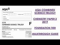 Video thumbnail for AQA Combined Science Trilogy: 2019 Chemistry Paper 2F Walkthrough