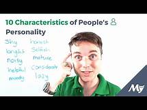 Video thumbnail for 10 Characteristics of People's Personality