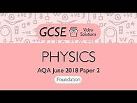 Video thumbnail for Physics GCSE - June 2018 Paper 2F | PMT Education