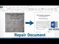 Video thumbnail for How to Repair Old Document in Microsoft Word | Old Document Convert to New Document in MS Word