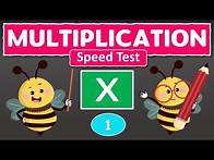 Video thumbnail for Multiplication Speed Test 1