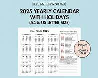 Video thumbnail for 2025 Yearly Calendar With Holiday 2025 Yearly Overview, 2025 Year at a Glance Printable 2025 Holiday Calendar Printable Sunday Monday Start - Etsy