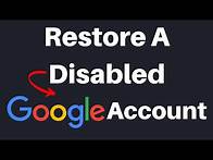 Video thumbnail for How To Request To Restore Your Google Account