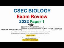 Video thumbnail for CSEC 2022 Biology Paper 1 with explanations