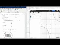 Video thumbnail for Using Desmos to find Domain and Range of Functions