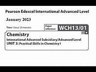 Video thumbnail for Unit 3 January 2023 - AS Chemistry Edexcel - Dr Hanaa Assil