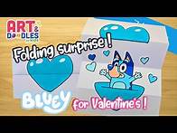 Video thumbnail for How to draw BLUEY | FOLDING SURPRISE | Art and doodles for kids