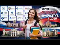 Video thumbnail for Top 10 Russian Universities for International Students in 2025 | QS Rankings, & Student Life