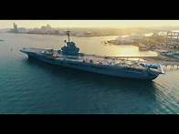 Video thumbnail for USS Lexington - Corpus Christi, TX 4k Aerial View