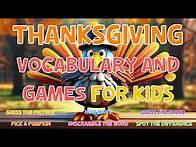 Video thumbnail for Thanksgiving Vocabulary And Games For Kids | 4K