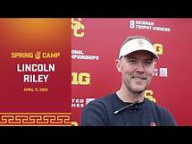 Video thumbnail for USC HC Lincoln Riley | Trojan Spring Camp 4.17.25