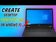 Video thumbnail for How to make Desktop shortcut on windows 10