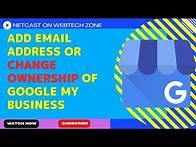 Video thumbnail for Add Email Address to Google Business Account | Change Ownership of Google My Business