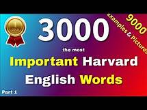 Video thumbnail for 3,000 Essential English Words with Pictures & Sentences, the most common used English vocabulary 1/4