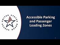 Video thumbnail for Accessible Parking and Passenger Loading Zones
