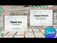 Video thumbnail for How to make thank you card with canva💌🛒🛍️ | part 01