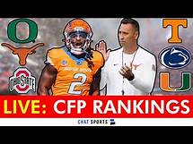 Video thumbnail for College Football Playoff Top 25 Rankings 2024 LIVE