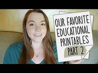 Video thumbnail for Our Favorite Free Educational Printables - Part 2