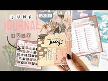 Video thumbnail for JUNK JOURNAL JULY 2024 🌟 Prompt list, creator collaboration & free printable!