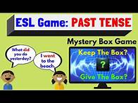 Video thumbnail for Past Tense ESL Game | English Past Tense Verbs | Mystery Box Game