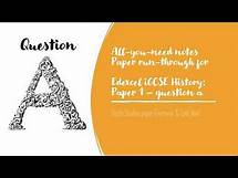 Video thumbnail for Question A: History Edexcel IGCSE Paper 1 | Paper Run-through | How to answer