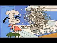 Video thumbnail for PEANUTS: A Charlie Brown ThanksGiving - Snoopy and WoodStock preping the Feast
