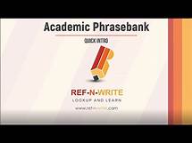 Video thumbnail for Academic Phrasebank for Writing Research Papers