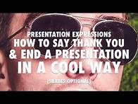 Video thumbnail for How to Say Thank You at the End of a Presentation in a Cool Way