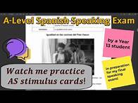 Video thumbnail for Practice A-Level Spanish photocards with me! (AS topics)