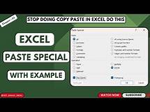 Video thumbnail for Chapter-3 : Complete Use of Paste Special Microsoft Excel